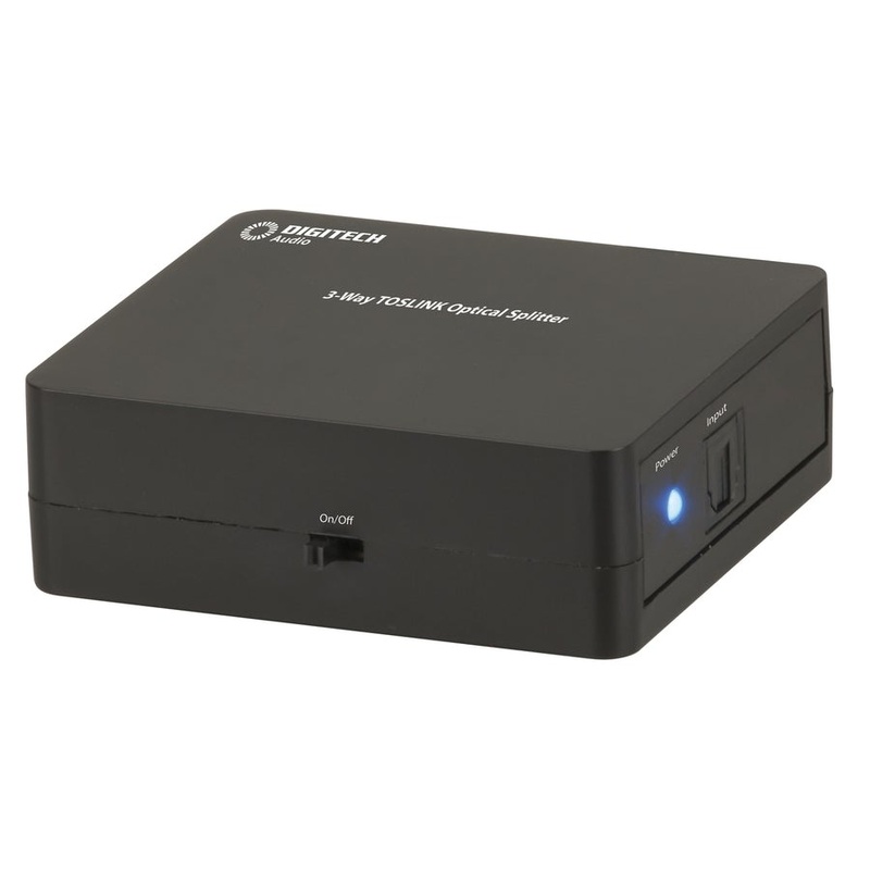3-Way Optical TOSLINK Splitter