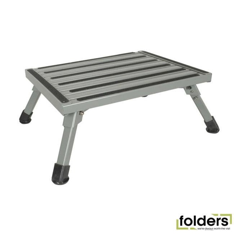 Aluminium folding step