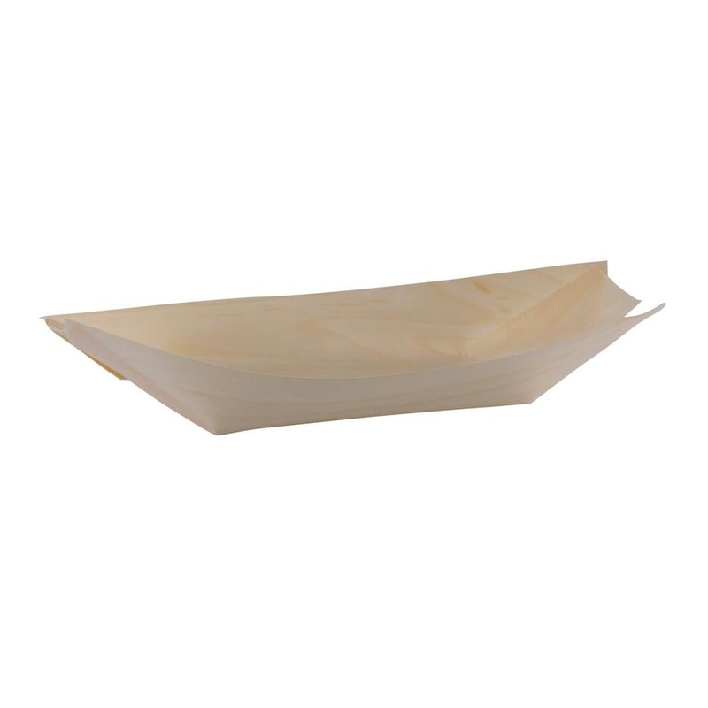 Avanti Pine Boat Dish 25 X 11 X 3Cm - Set Of 12 16772