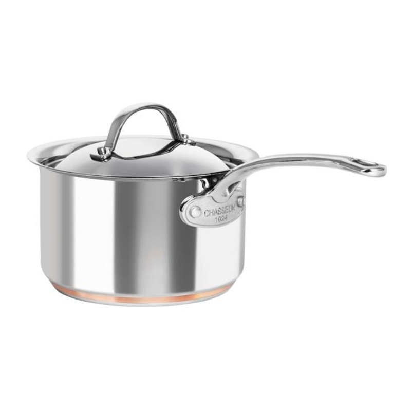 Chasseur La Cuivre 18x11cm 2.6L Sauce Pan+Lid