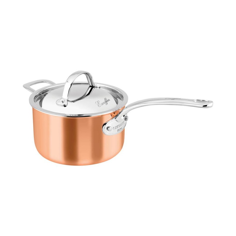 Escoffier Induction Saucepan with Handle 20 X 12Cm/3 Litre, Copper