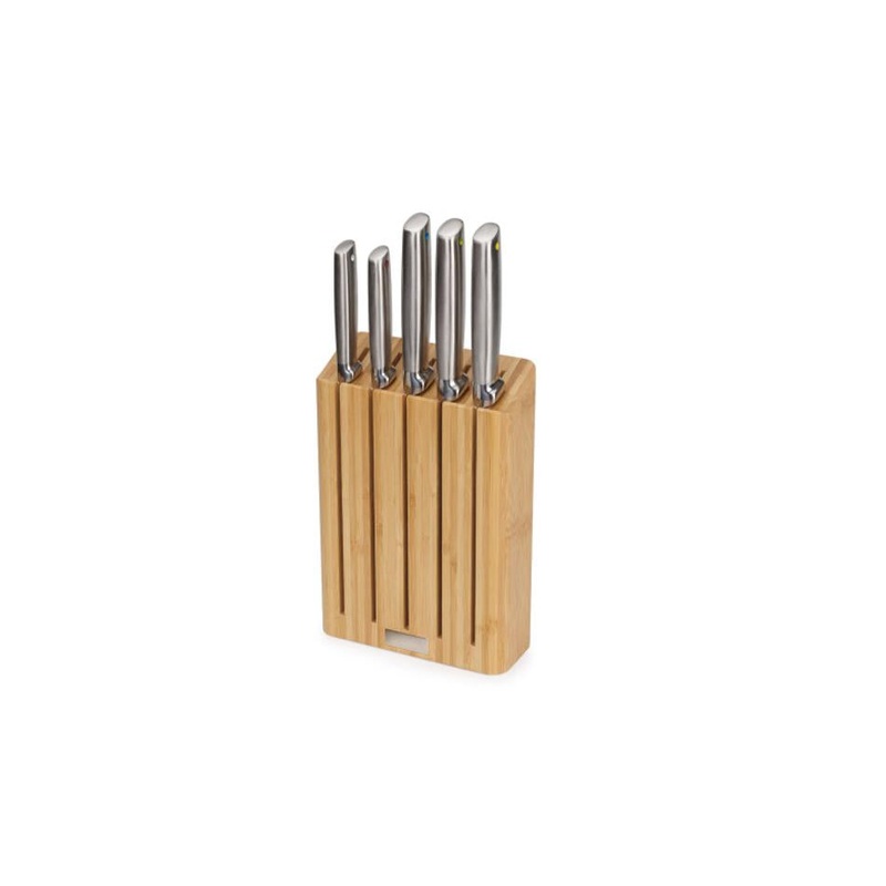 Joseph Joseph Elevate Steel Knives Bamboo 5 Piece Block 10564