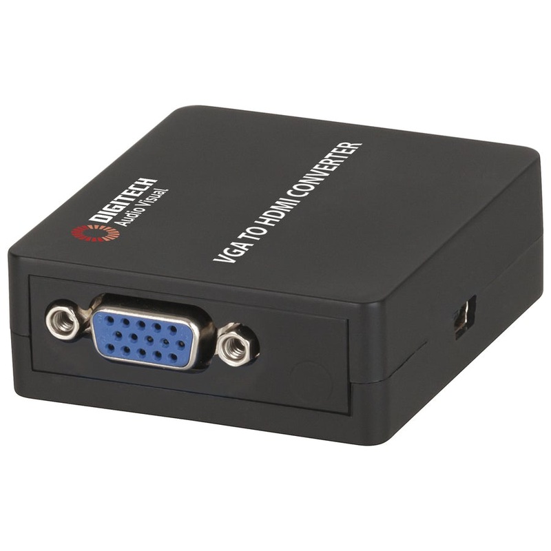 VGA to HDMI Converter & Upscaler with Stereo Audio