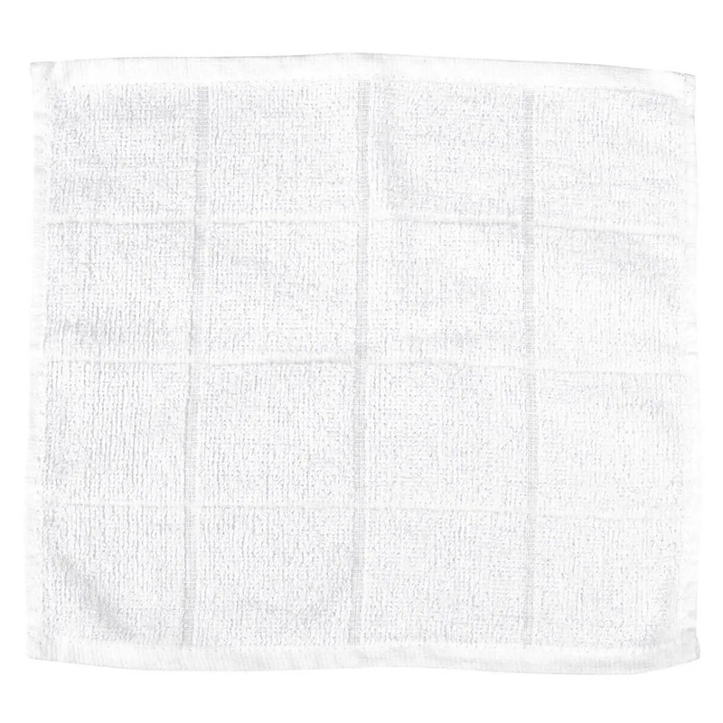 Sato Trading Cotton Oshibori Towel Lattice 280x280mm 12 pcs