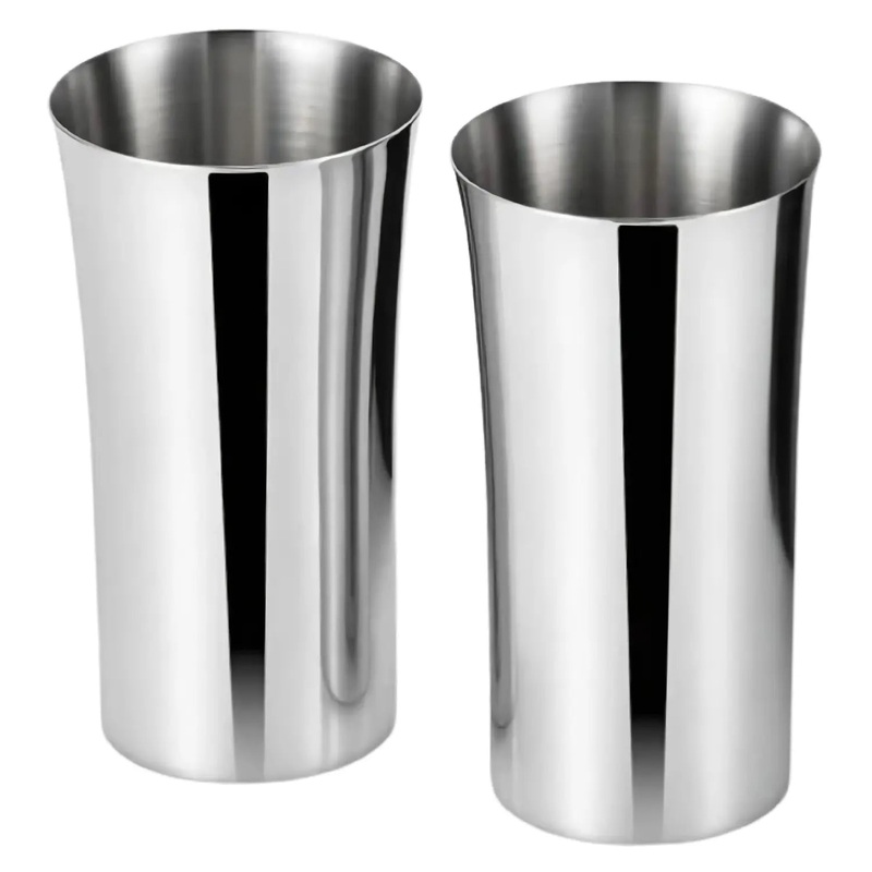 Asahi Stainless Steel Beer Glass 240ml 2 pcs