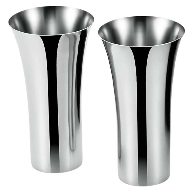 Asahi Stainless Steel Beer Glass 380ml 2 pcs