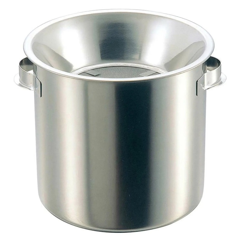 EBM Stainless Steel Tempura Oil Filter Pot Replacement Mesh Type