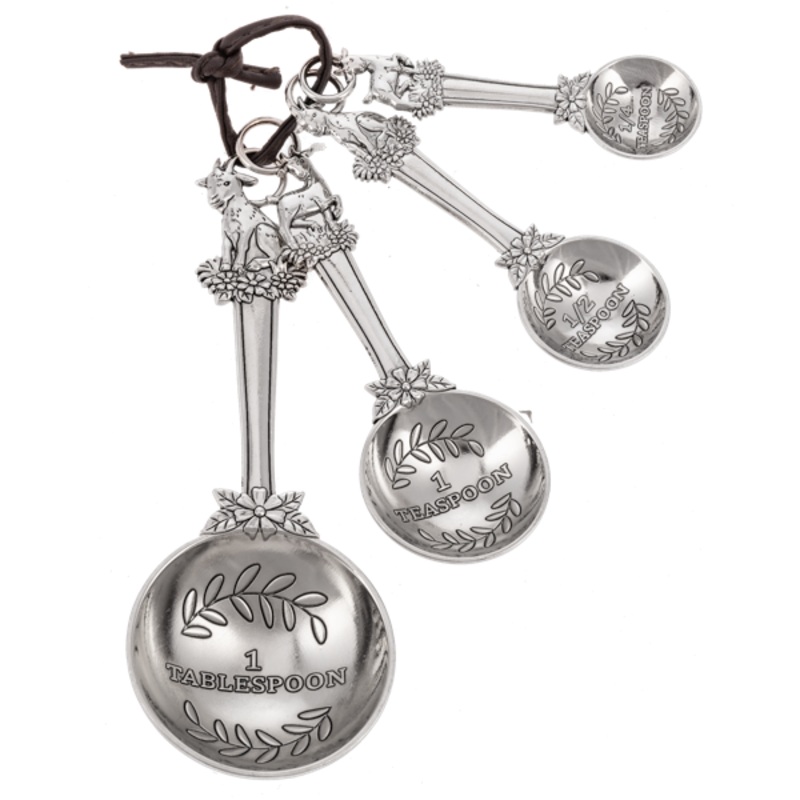 Ganz Measuring Spoons (Set of 4): Goat