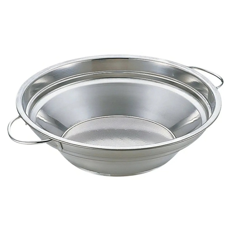 Yukiwa Stainless Steel Stepped Oil Strainer Double Handle
