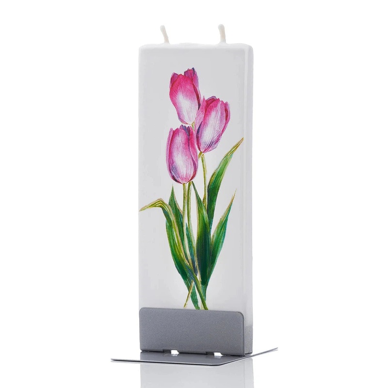 Flatyz Candle: Red Tulips