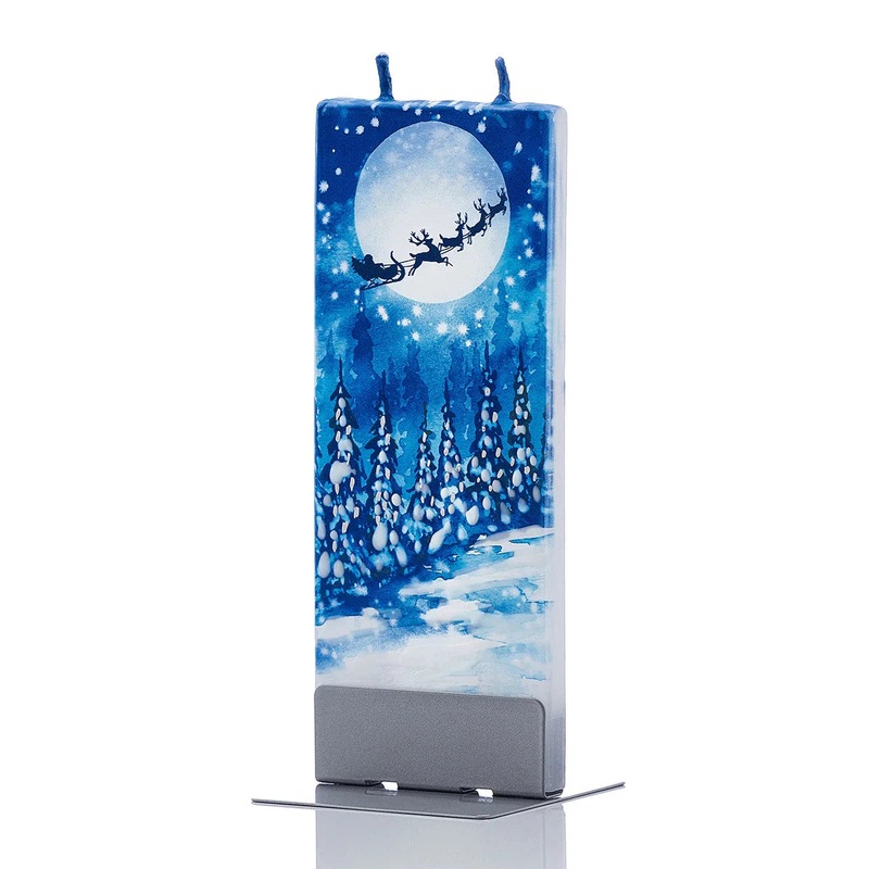Flatyz Candle: Santa's Flying Sleigh & Reindeer