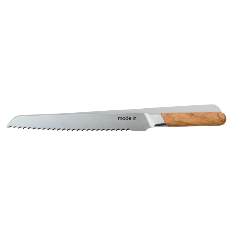 MADE IN 9" Bread Knife: Olive Wood