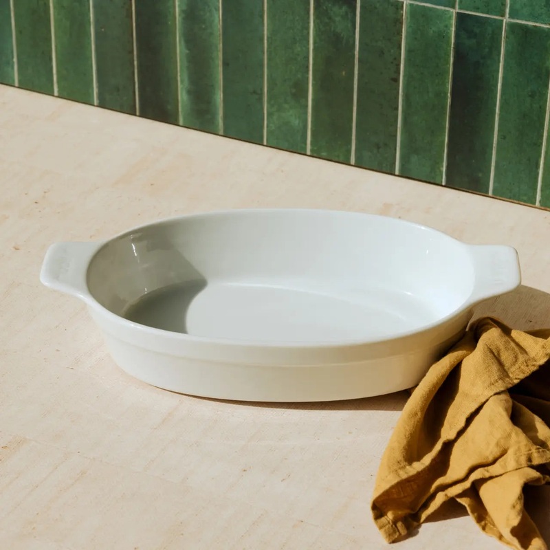 MADE IN Bakeware Oval Dish: 10 x 6.6", White