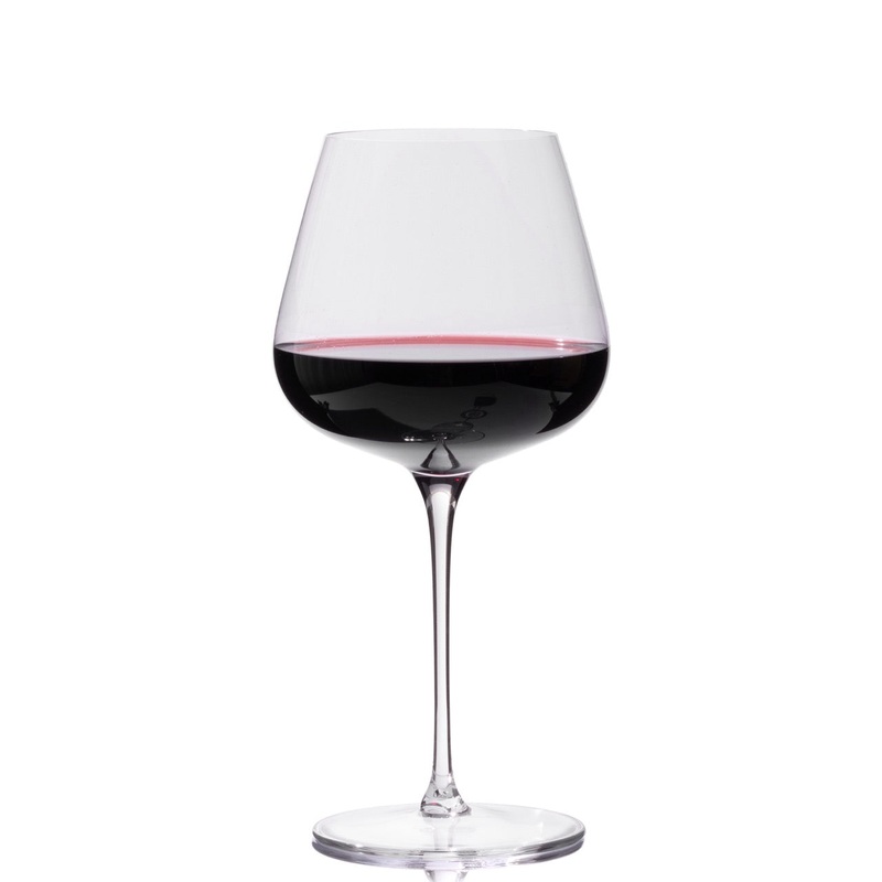 MADE IN Crystal Wine Glasses (Set of 4): Red