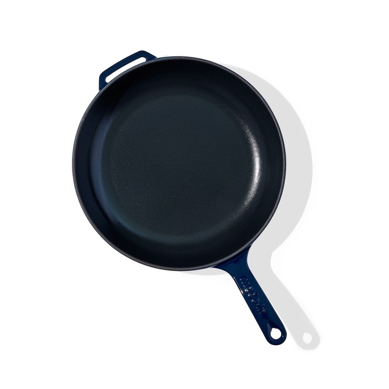 MADE IN Enameled Cast Iron Skillet: 11.5", Harbour Blue