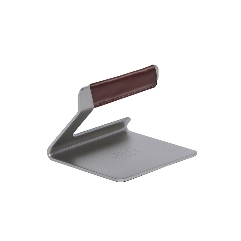 MADE IN Grill Press with Leather Handle Cover