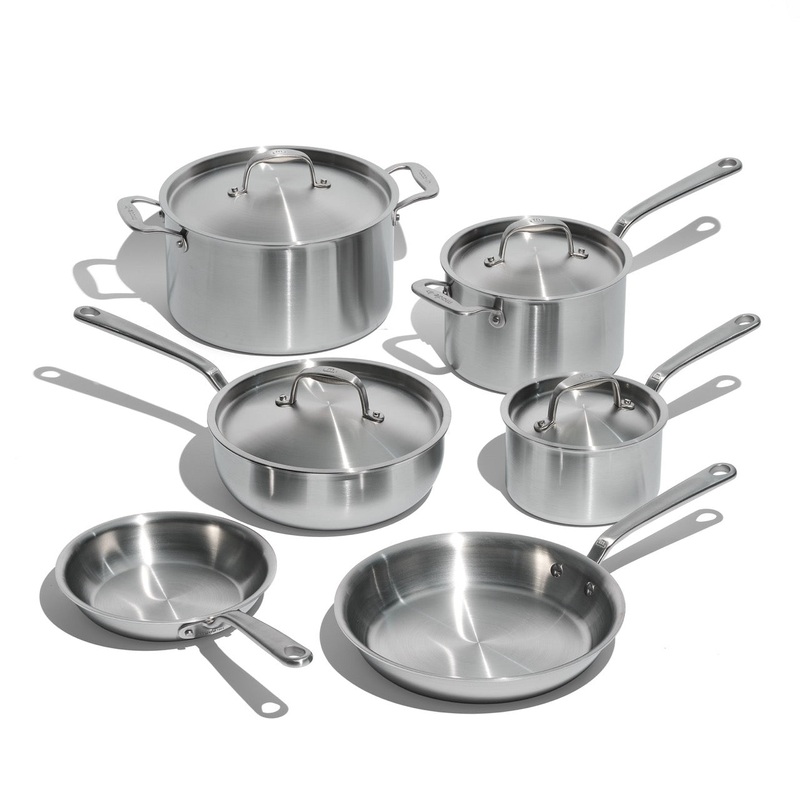 MADE IN Stainless Clad Cookware Set: 10 Piece