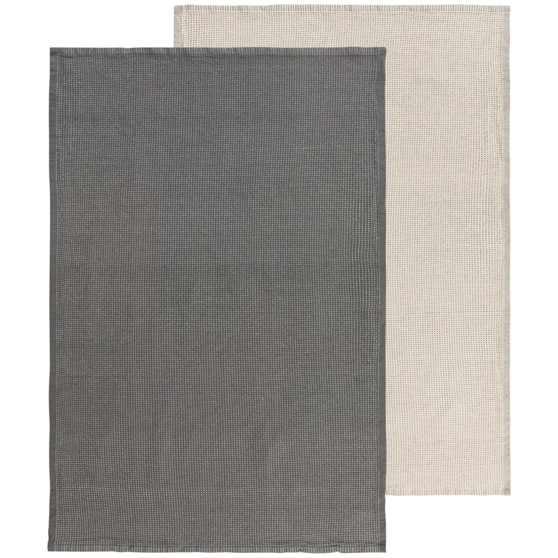 NOW Designs Dash Hand Towels (Set of 2): Shadow
