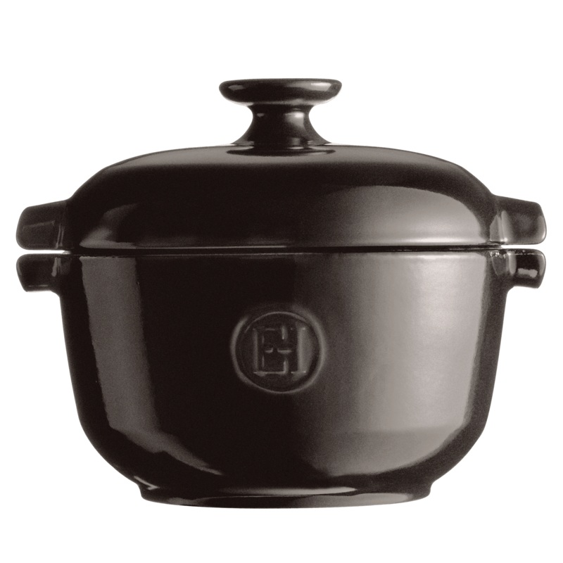 Emile Henry Rice Pot: Charcoal