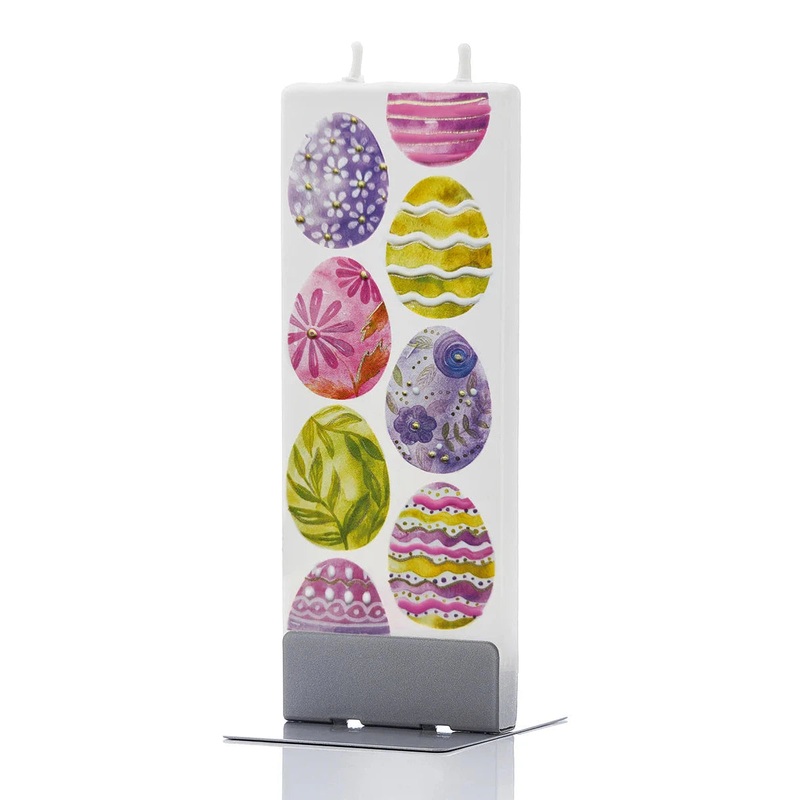 Flatyz Candle: Brightly Decorated Easter Eggs