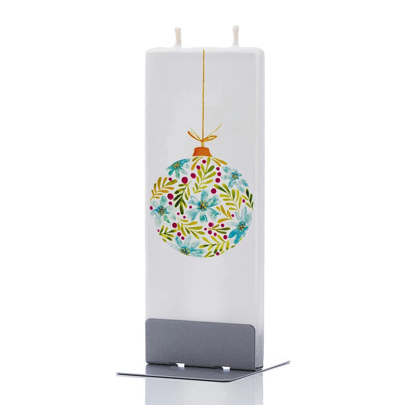 Flatyz Candle: Floral Christmas Ornament