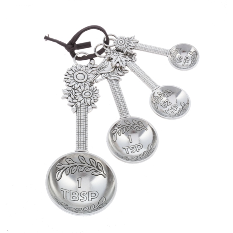 Ganz Measuring Spoons (Set of 4): Sunflower / Bird