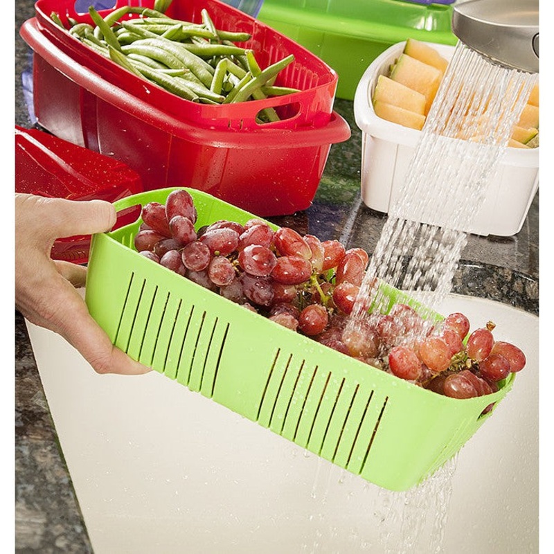 Hutzler Fruit Saver Basket: White