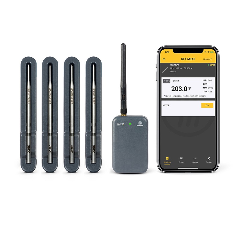 ThermoWorks RFX Wireless Probe Starter Kit: 4 Probe