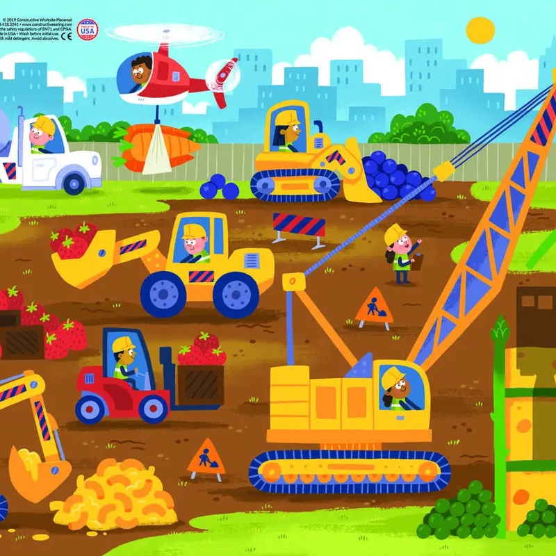 Constructive Eating Placemat: Construction