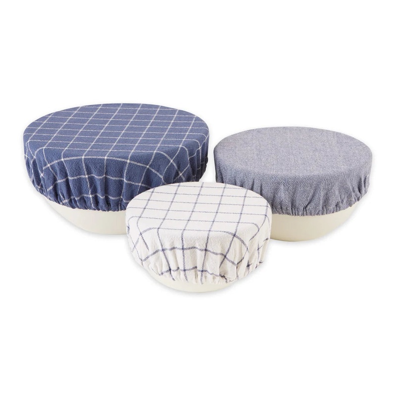 DII Bowl Covers (Set of 3): Blue Indigo