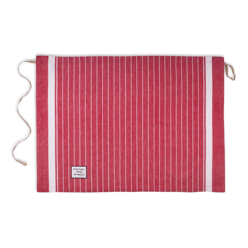 DII Dishtowel Apron: Red Classic Stripe