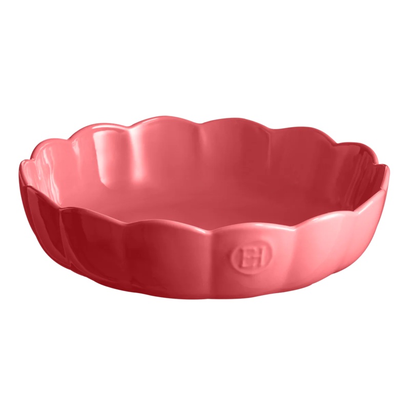 Emile Henry Cake Dish: Madeleine Round, Rose Candy