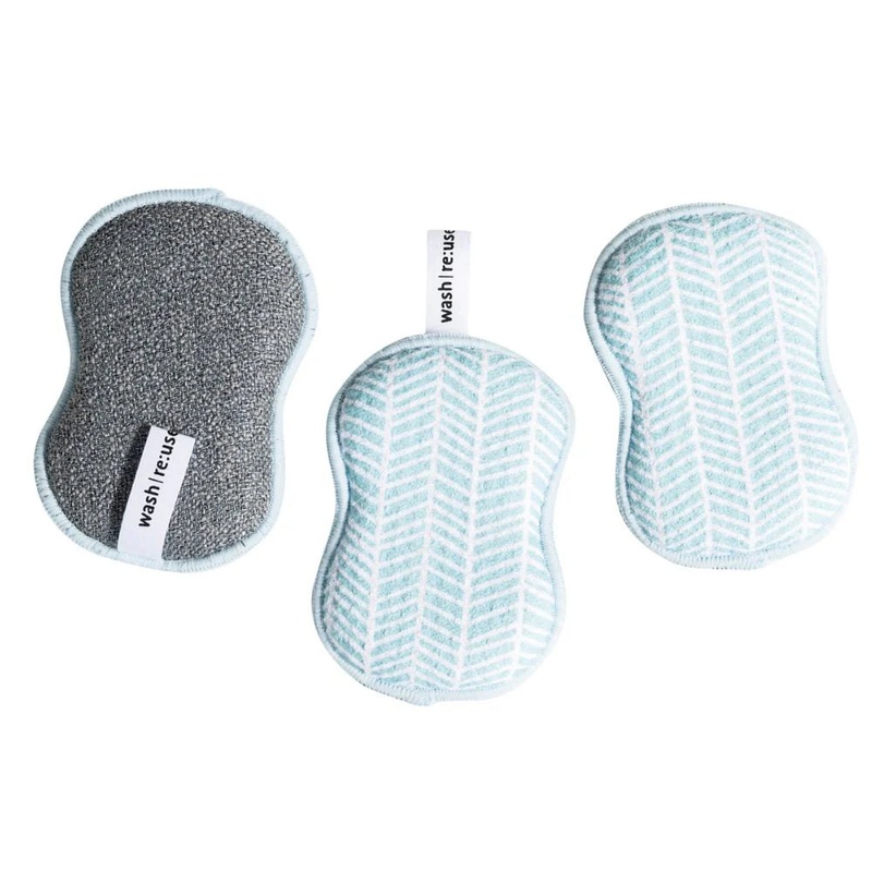 Once Again Home Sponges (Set of 3): Branches, Turquoise