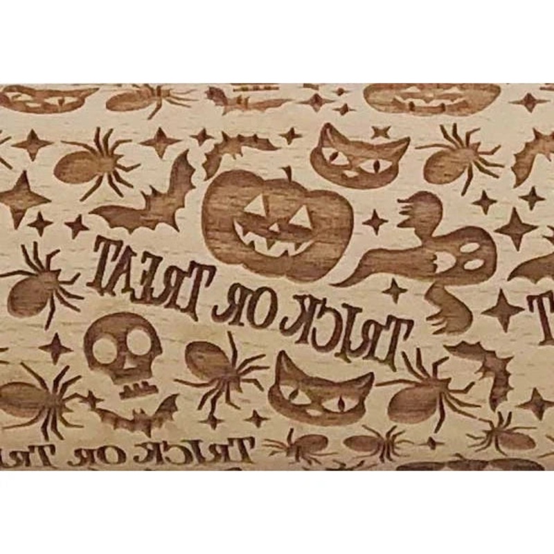 Pottery Avenue Embossed Rolling Pin: 10"