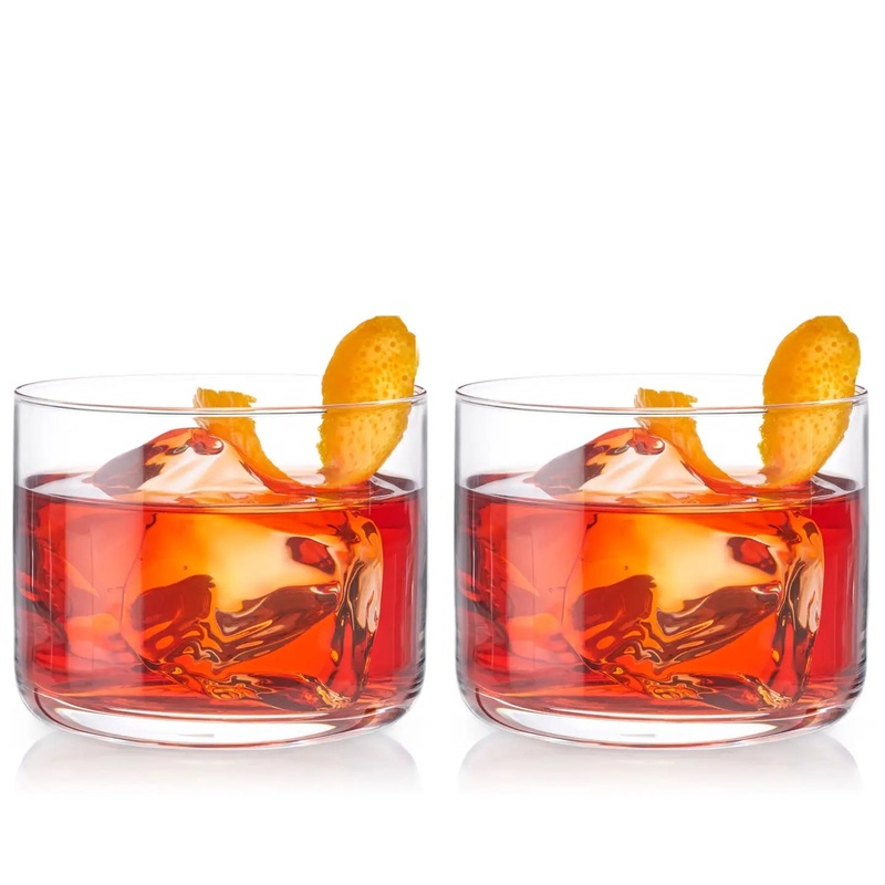 Viski Raye Glasses (Set of 2): Lowball / Negroni