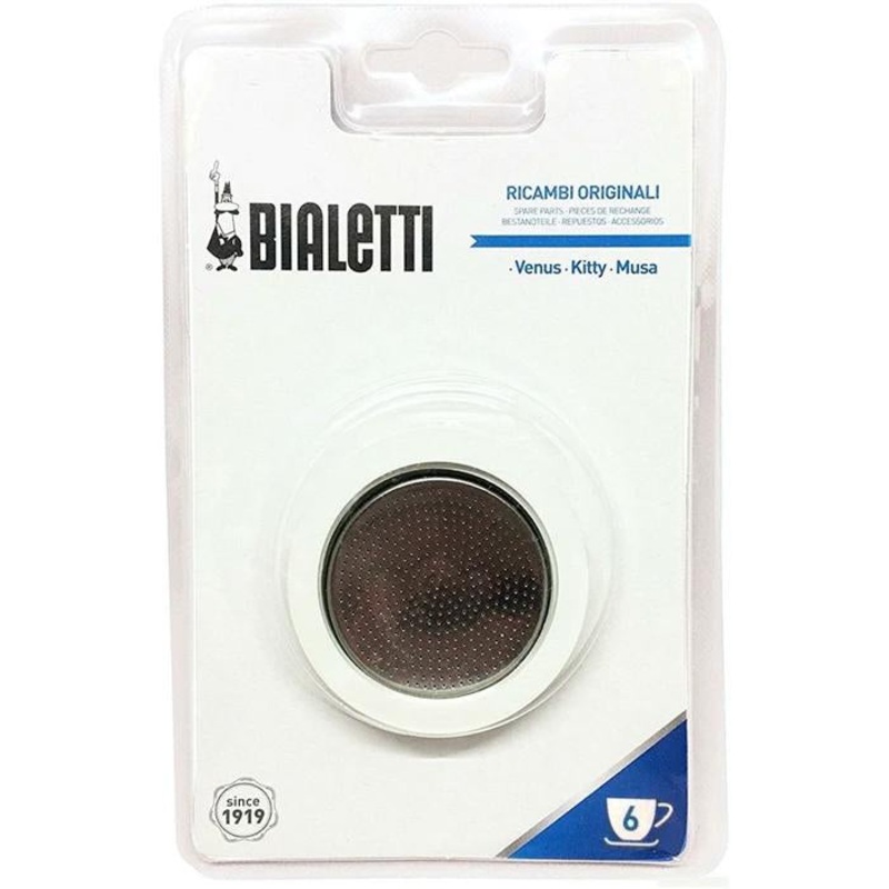 Bialetti Venus Pot Accessory: 6 cup, Filter and 1 Silicone Gasket