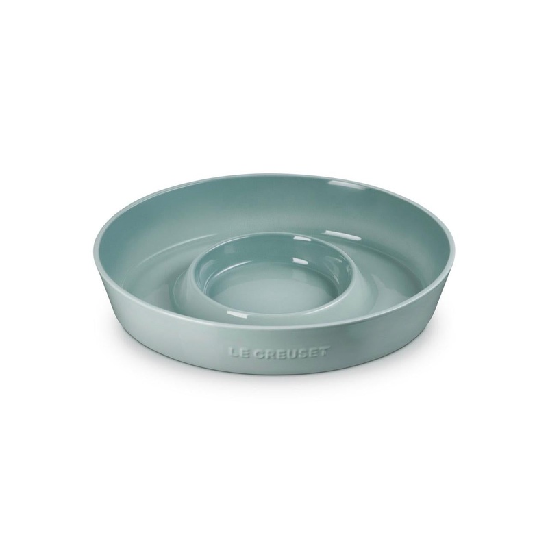 Le Creuset Chip and Dip Platter: Sea Salt