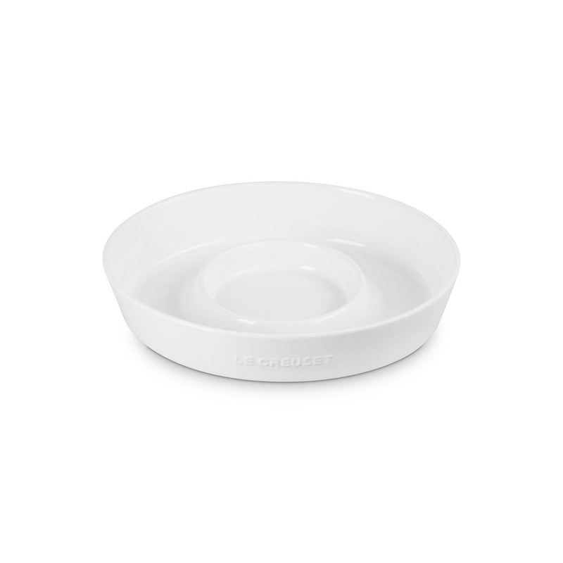 Le Creuset Chip and Dip Platter: White