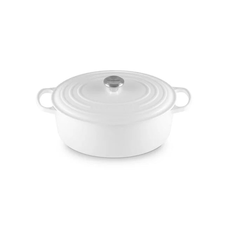 Le Creuset Oval Dutch Oven: 8 QT, White