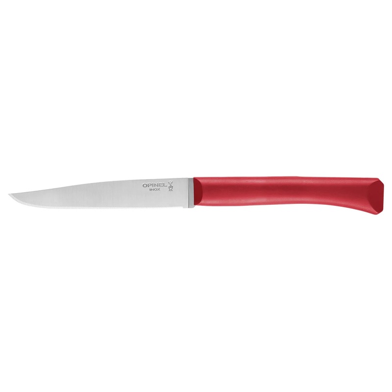 Opinel Bon Apptit+ Steak Knife: Red