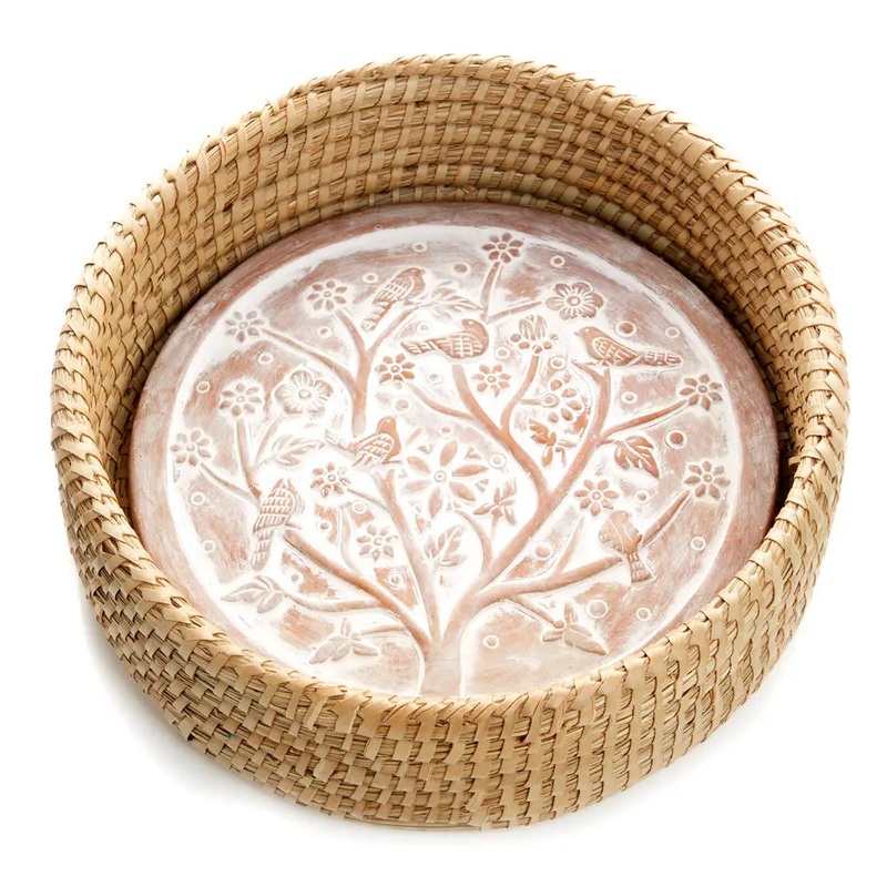 SERVV Bread Warmer Basket: Birds of a Feather
