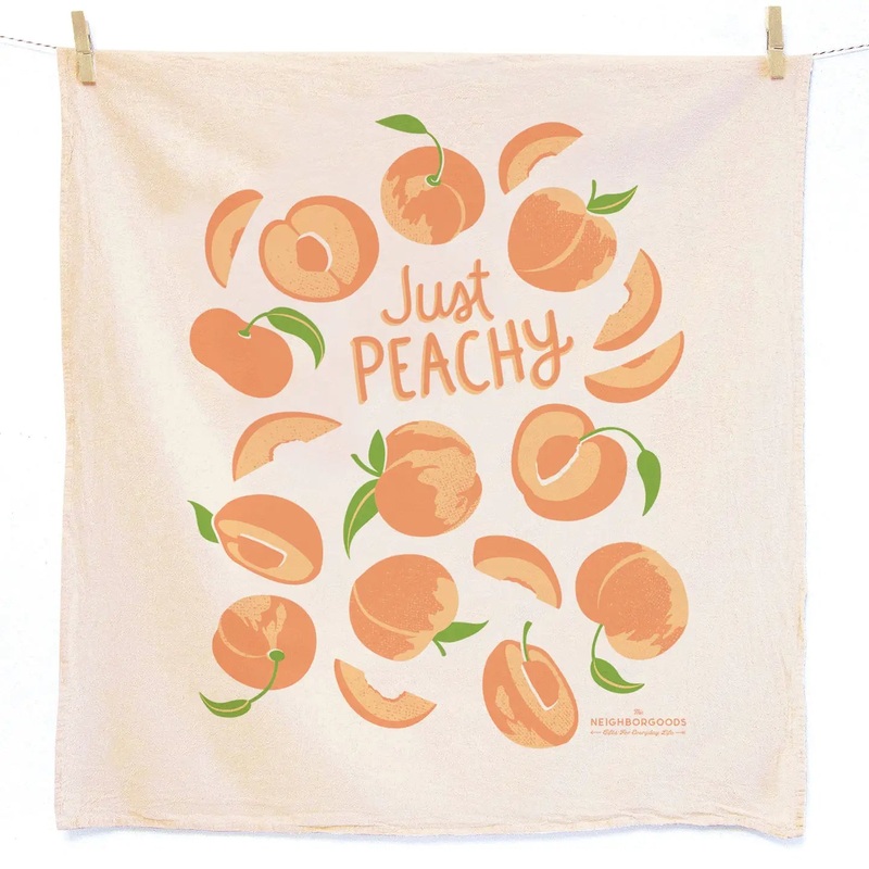 The Neighborgoods Tea Towel: Peach