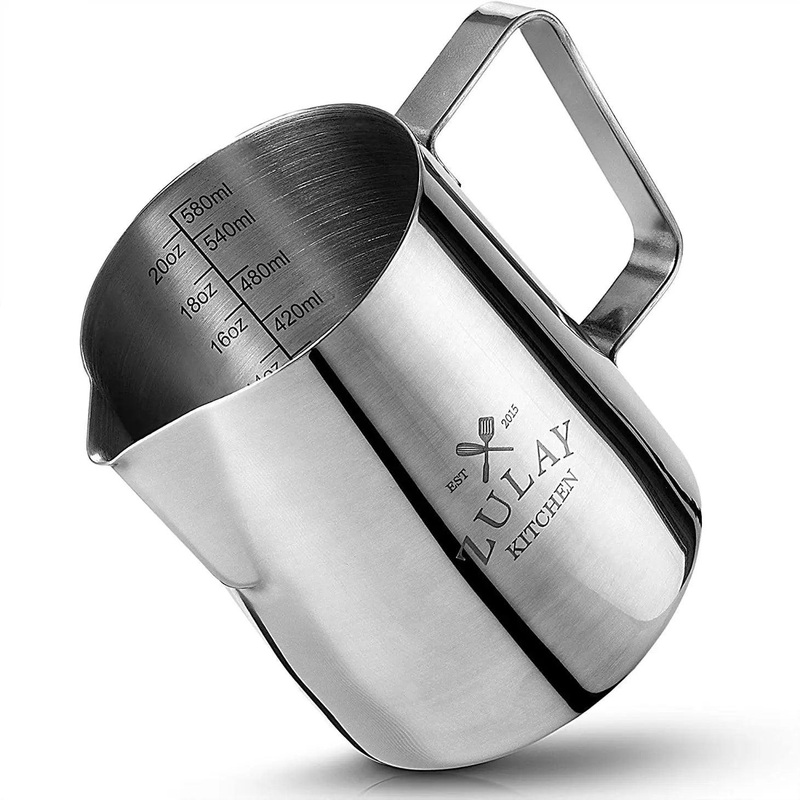 Zulay Kitchen Frothing Pitcher: 20 oz.