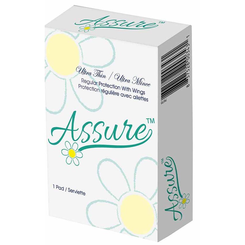 Assure Pads with Wings - 500/Box 7620