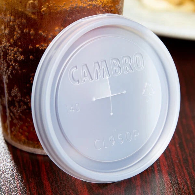 Cambro  CamLids Disposable Lid for Tumbler, 9.5 oz CL950P190