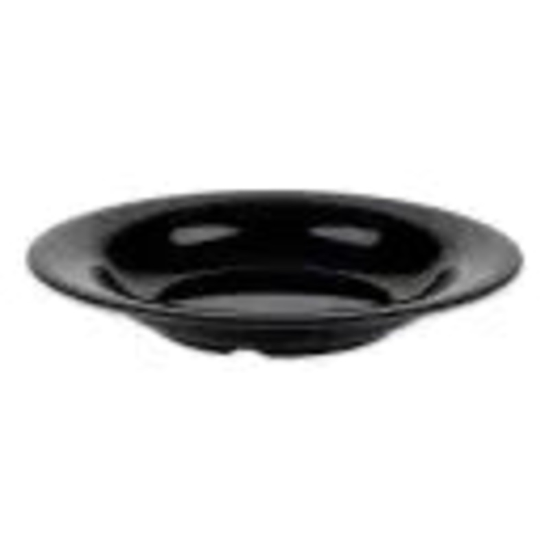 GET13 oz Round Melamine Pasta Bowl, Black B-139-BK *