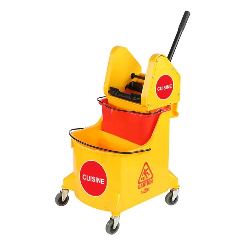 Globe 35qt Yellow Downpress Dual Bucket System 5035R
