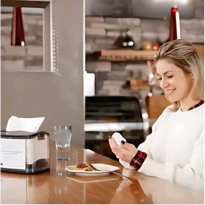 Tandem Tabletop Interfold Napkins Dispenser, Grey, C402