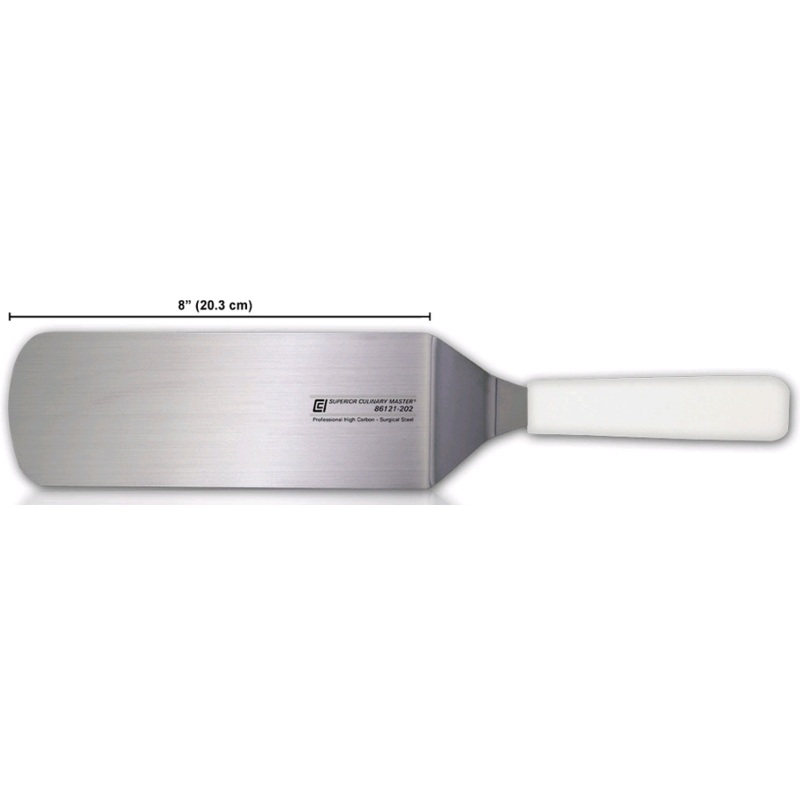 Canada Cutlery 8" Turner, Round End, White Handle 86121-202
