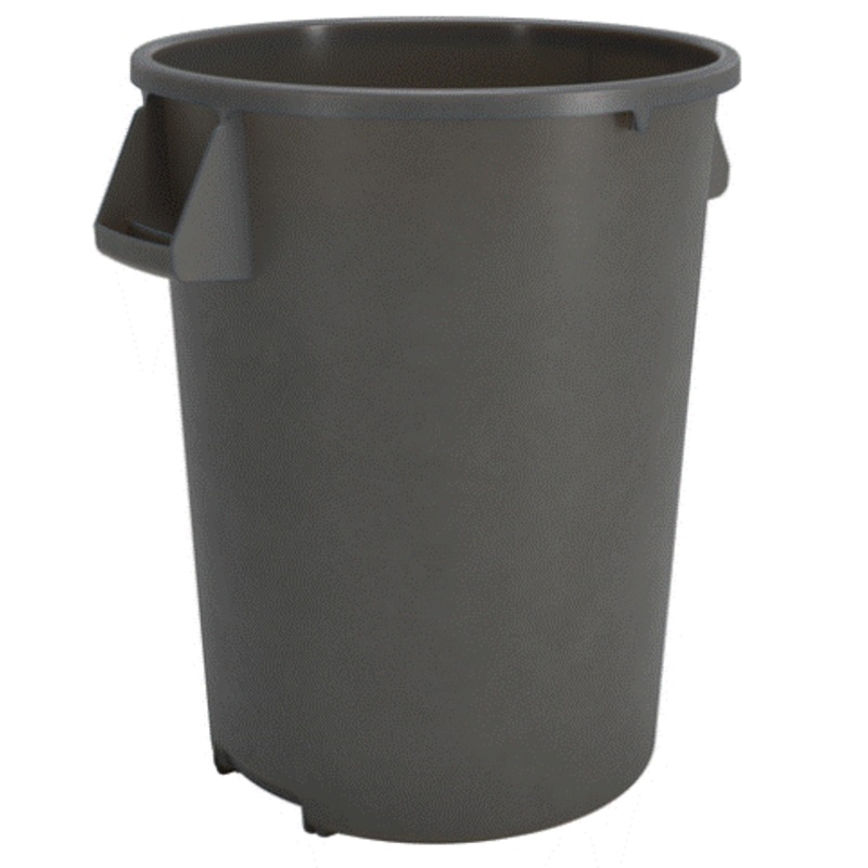 Carlise 32 Gallon Round Waste Container Grey  84103223